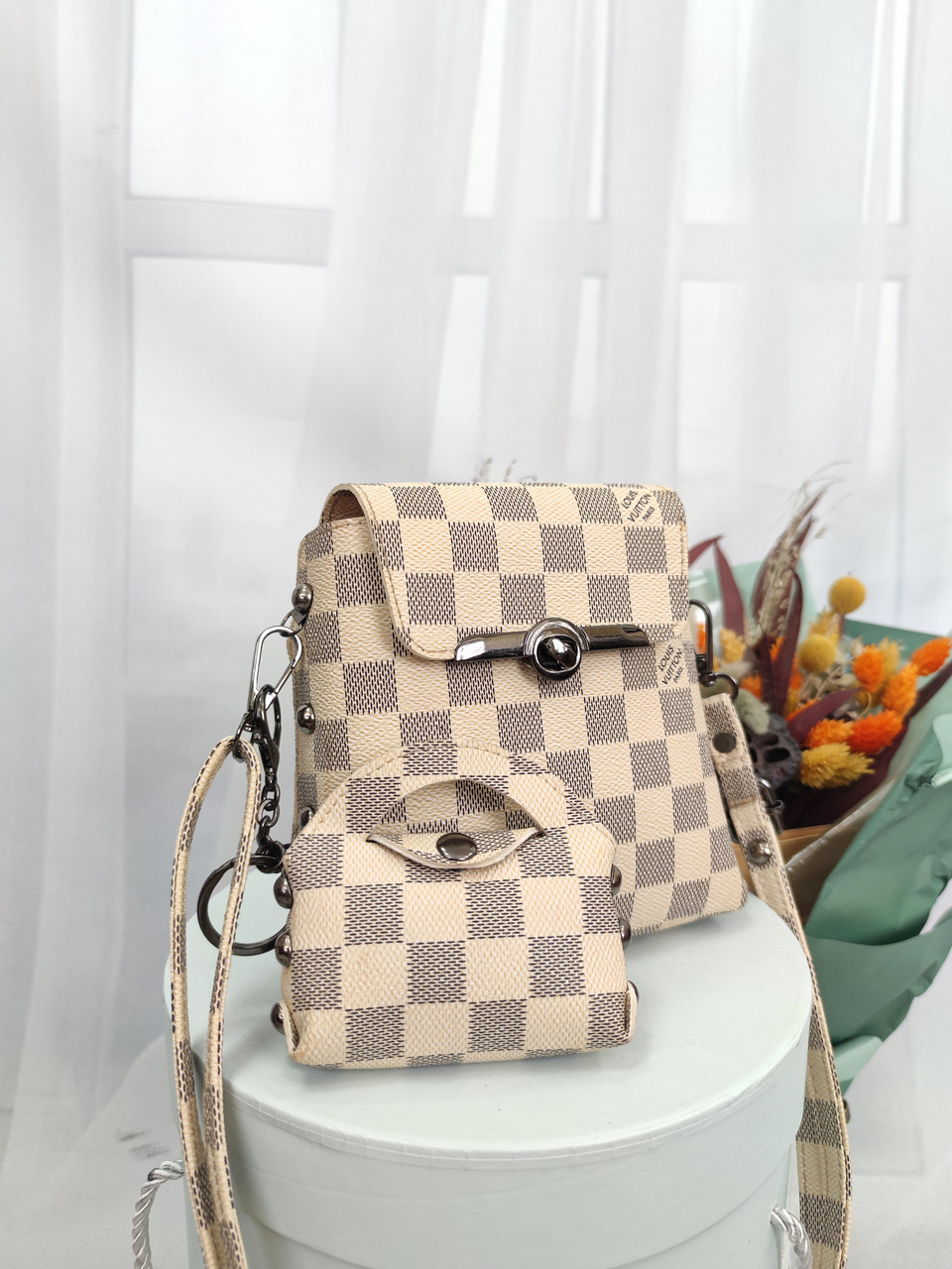 Підліткова, дитяча сумка Louis Vuitton, міні крос боді для дівчинки, комплект 2 в 1