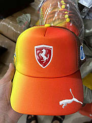 Жовтогаряча Кепка Феррарі Puma Ferrari блайзер бейсболка