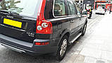 Бокові пороги Allmond Grey (2 шт., алюміній) для Volvo XC90 2002-2014 рр, фото 2