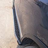 Бокові пороги BlackLine (2 шт, алюміній) для Volkswagen Touareg 2010-2018 рр, фото 5