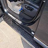 Бокові пороги BlackLine (2 шт, алюміній) для Volkswagen Touareg 2010-2018 рр, фото 7