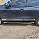 Бокові пороги BlackLine (2 шт, алюміній) для Volkswagen Touareg 2010-2018 рр, фото 8