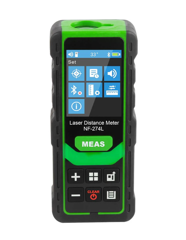 Лазерна рулетка (далекомір) 80 метрів зелений лазер NOYAFA NF-274L-80