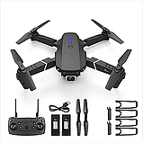 Дитячий квадрокоптер E88 PRO дрон для дітей з камерою HD, FPV до 20 хв. польоту \ кейс, фото 2