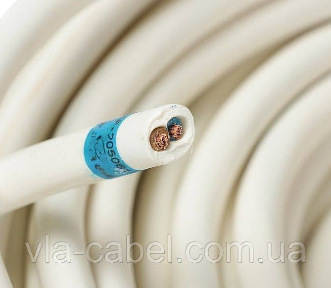 Кабель гнучкий ПВС 2х1.5 мідний круглий Одеса ГОСТ (бухта 100м), фото 1