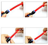 Шланг поліуретановий 6х4 мм, червоний, фото 5