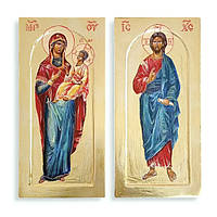 Писана пара ікон Пресвята Богородиця та Спаситель