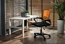 Офісне крісло Smart Jumi жовтогарячий, фото 3