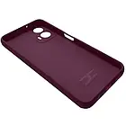 Силіконовий чохол Soft Silicone Case для Motorola G34 (бордовий), фото 3