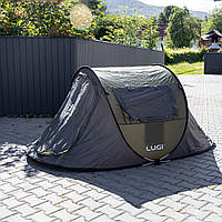 Намет туристичний 245×145×100 (см) кемпінговий для риболовлі 2 х місний Зелений LU-030GR