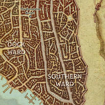 Плакат "Карта міста Waterdeep, Dungeon and Dragons, DnD", 149×106см, фото 3