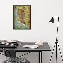 Плакат "Карта міста Waterdeep, Dungeon and Dragons, DnD", 149×106см, фото 4