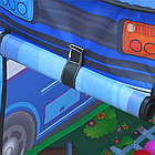 Дитячий намет 110*70*70 см Поліцейська машина, Синій / Ігровий намет для дітей / Дитячий намет складний, фото 6