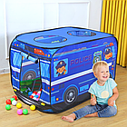 Дитячий намет 110*70*70 см Поліцейська машина, Синій / Ігровий намет для дітей / Дитячий намет складний, фото 2