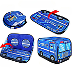 Дитячий намет 110*70*70 см Поліцейська машина, Синій / Ігровий намет для дітей / Дитячий намет складний, фото 3