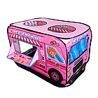 Дитячий намет 110*70*70 см Фургончик з морозивом, Рожевий / Ігровий намет для дітей / Дитячий намет складний, фото 3