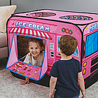Дитячий намет 110*70*70 см Фургончик з морозивом, Рожевий / Ігровий намет для дітей / Дитячий намет складний, фото 6