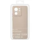 Силіконовий чохол Soft Silicone Case для Motorola Edge 40 (пудра), фото 2