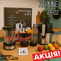 Соковижималки Zepline 3000W Соковижималка для цілих фруктів і овочів 4в1 (Блендер-міксер-Подрібнювач) Соковижималки побутові