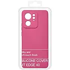 Силіконовий чохол Soft Silicone Case для Motorola Edge 40 (малиновий), фото 2