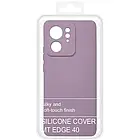 Силіконовий чохол Soft Silicone Case для Motorola Edge 40 (лаванда), фото 2
