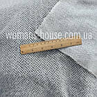 Ангора трикотаж пухнастик принт 150 см 350 г/м2 Ялинка темно сірий, фото 2