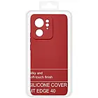 Силіконовий чохол Soft Silicone Case для Motorola Edge 40 (червоний), фото 3