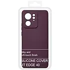 Силіконовий чохол Soft Silicone Case для Motorola Edge 40 (бордовий), фото 3