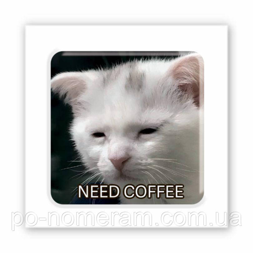 3D-стікер Coffee Cat, фото 1