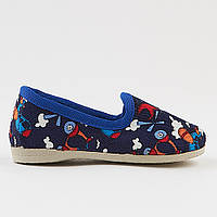 Тапочки в садик ортопедические Экотапок, синие з рисунком для мальчика