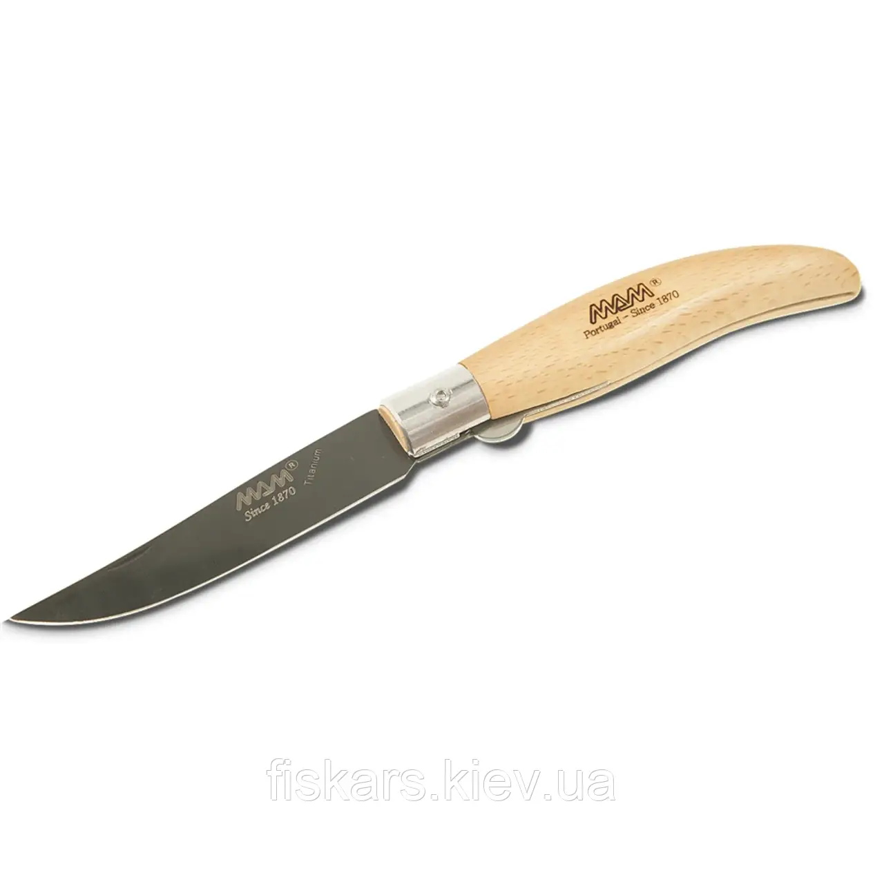 Ніж MAM Iberica Light Beech Wood 90 mm Black Titanium (2018-LW)