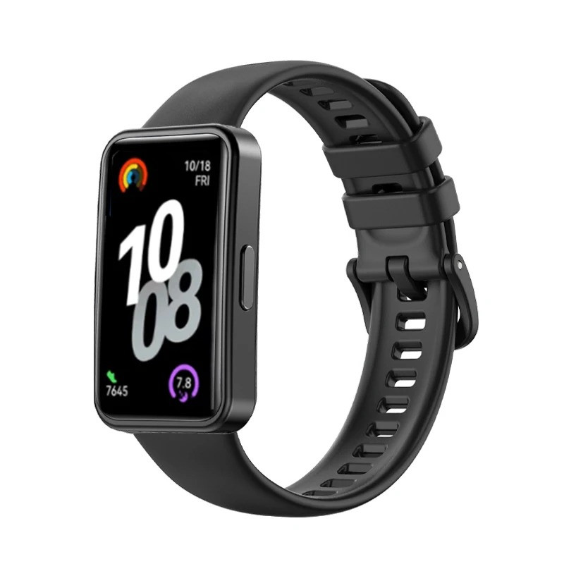 Ремінець для смарт браслета Huawei Band 8,9,10 чорний, фото 1