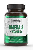 Жирні кислоти ADRENALINE Omega 3+vitamin D3 120 капсул