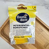 Міжзубні йоржики Dontodent (0,4 мм ISO2 жовті), 32 шт