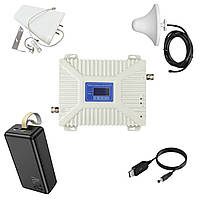 Комплект GSM Репітер 900/1800/2100 МГц + PowerBank HOCO J87B Tacker 30000 mAh