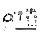 Змішувач для ванни Brinex Pure 005 з довгим поворотним виливом (з душовим гарнітуром) Graphite BRIPUR005GRP, фото 7