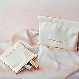 Набір портативних косметичок 2 шт для аксесуарів, футляри для зберігання дрібниць розмір 14х18 і 11х12 см, білий, фото 4