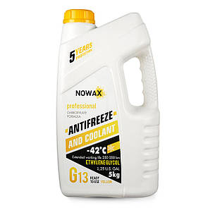 Антифриз Nowax Yellow G13 жовтий готовий 5кг