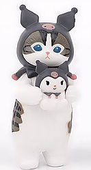 Фігурка Sanrio Mofusand​ Кіт у костюмі Хеллоу Кітті Hello Kitty 6 см CH HK C 04