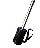 Парасолька жіноча SL474 напівавтомат 10 спиць 3 складання Чорний з рожевим, фото 4