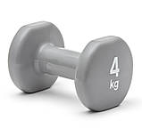 Гантелі вінілові REEBOK RAWT-16154, 2 х 4 кг — для домашніх тренувань і фітнесу, фото 2