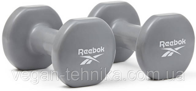 Гантели виниловые REEBOK RAWT-16154, 2 х 4 кг — надёжный выбор для домашних тренировок и фитнеса