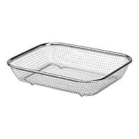 Сито-кошик для миття овочів та фруктів 29.5х21х6 см друшляк з нержавіючої сталі HP-19-23-M