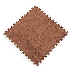 Підлога-пазл плюшевий КОРИЧНЕВИЙ 60*60*1cm (D) SW-00002083