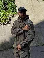 Водонепроникна куртка з капюшоном, тактична куртка олива, військова демісезонна, тактична куртка осінь