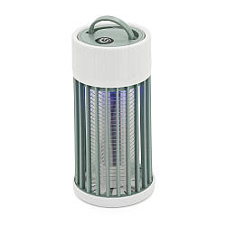 Лампа-знищувач комарів та мух Thunderbolt KY-004G, охоплення 360°, акб 1600mAh, UV-лампа 365нм, біла, 145*65мм