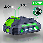 Кущоріз акумуляторний 51см + акумулятор 20В 2А·год Wuber (Польща), фото 10