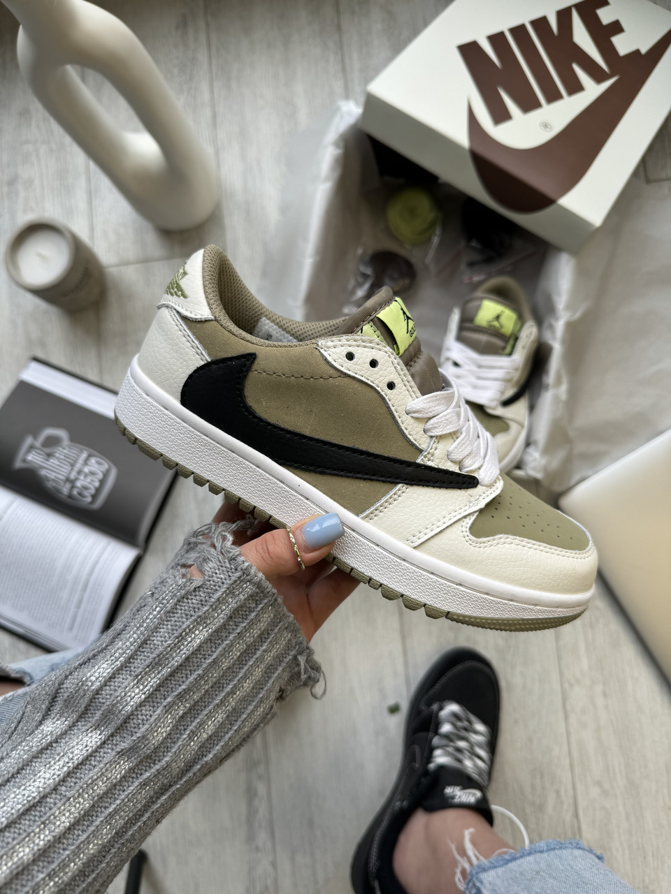 Jordan 1 low x Travis Scott Golf, фото 1