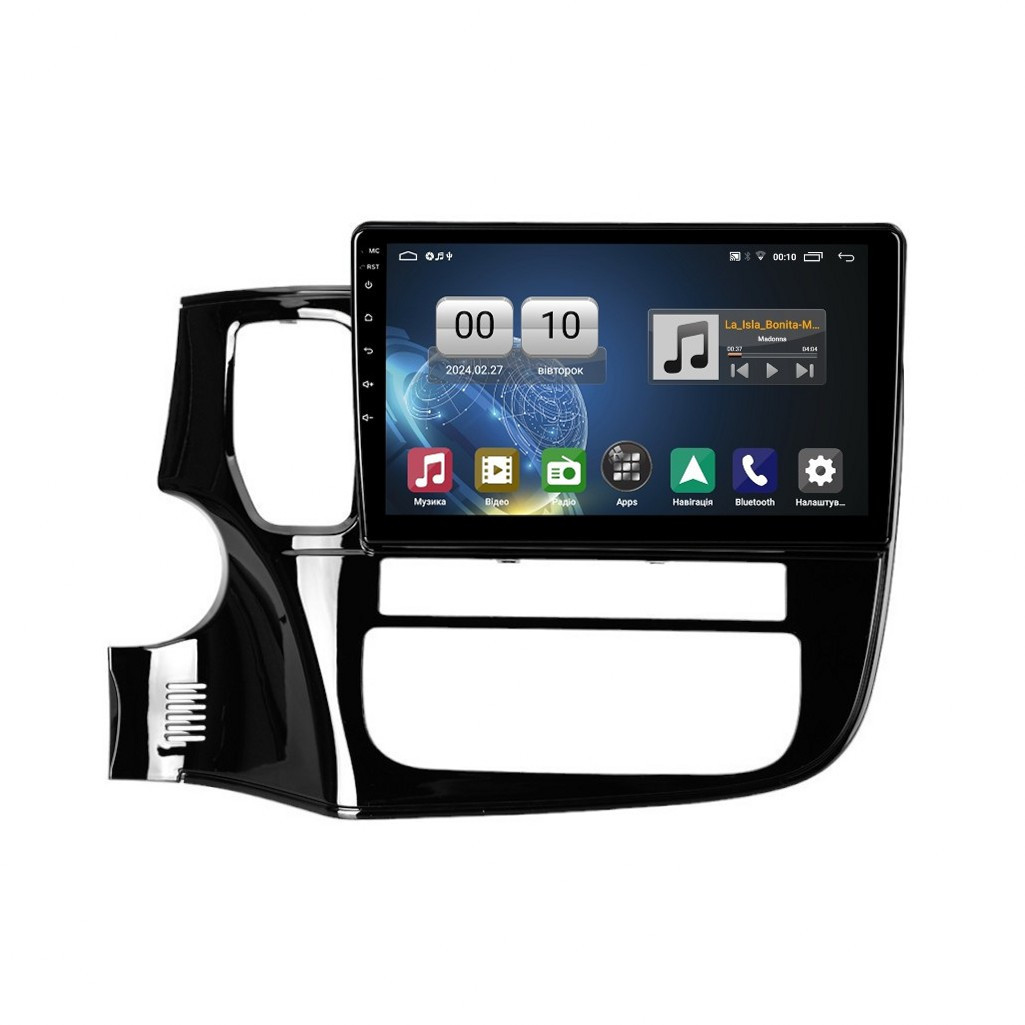 Штатна магнітола серії QIV Q1 під Mitsubishi Outlander 3 GF0W GG0W 2012-2018 (W2) 10 дюймів, фото 1