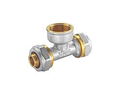 Трійник 20х1/2в х20 з проточкою ТМ SANTAN